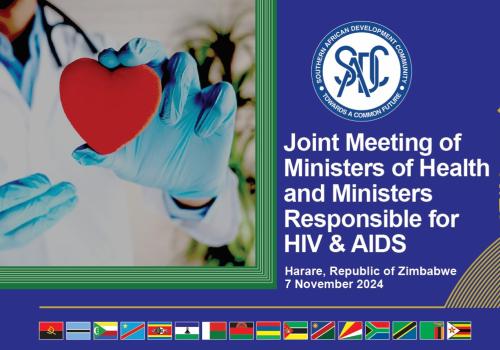 A SADC REALIZARÁ UMA REUNIÃO CONJUNTA DOS MINISTROS DA SAÚDE E DOS MINISTROS RESPONSÁVEIS PELO COMBATE AO VIH E SIDA DA SADC 